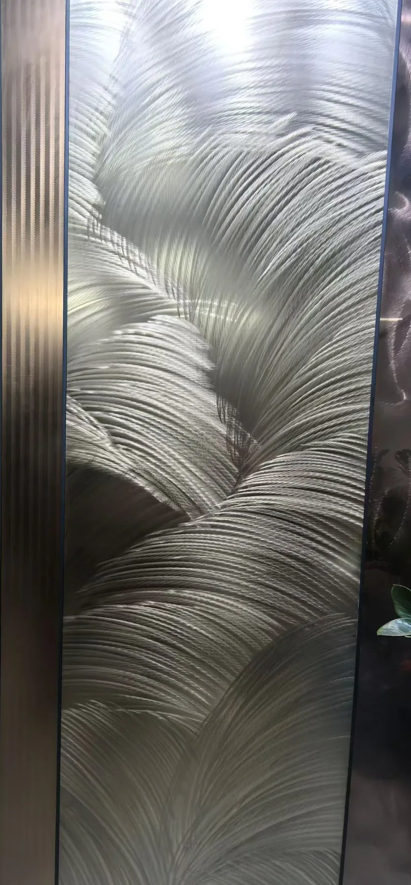 Brushed metal finish