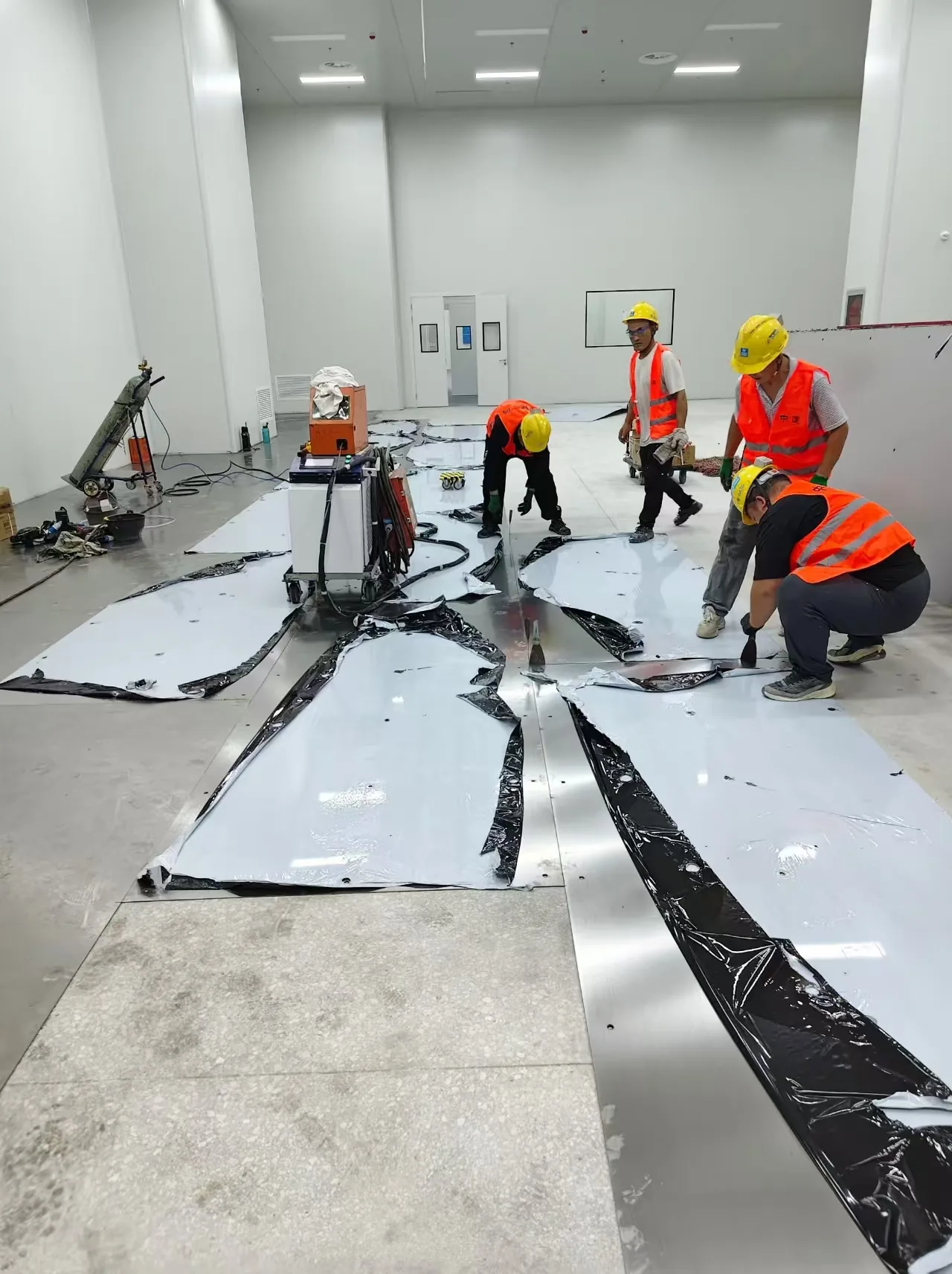 Protected metal components prepared for installation