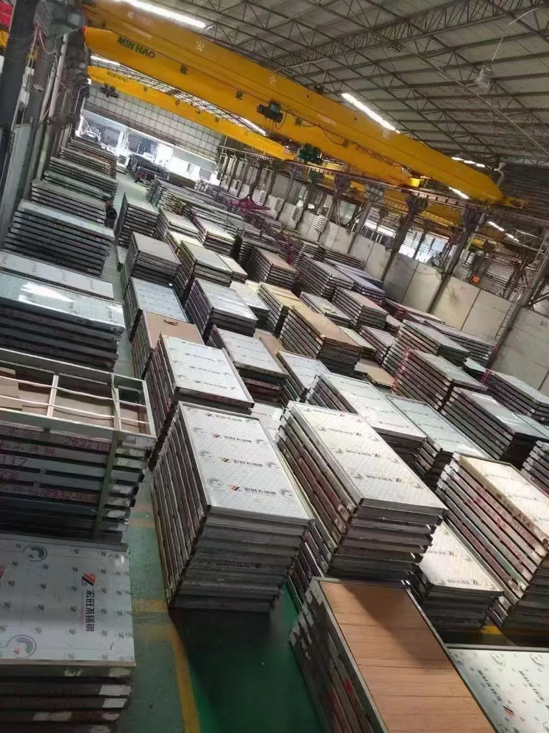 Sheet metal stock prepared for fabrication