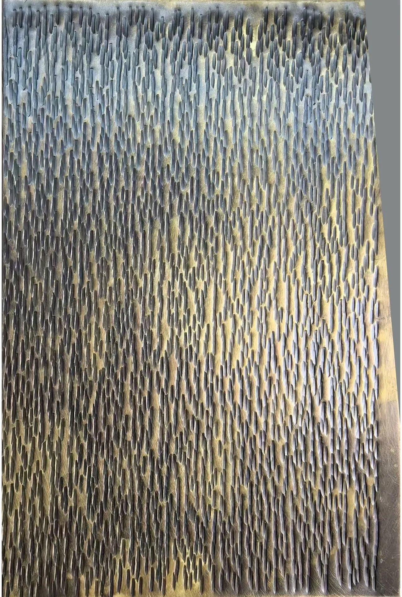 Water ripple metal texture